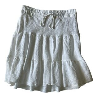 Caslon size small white knee high skirt